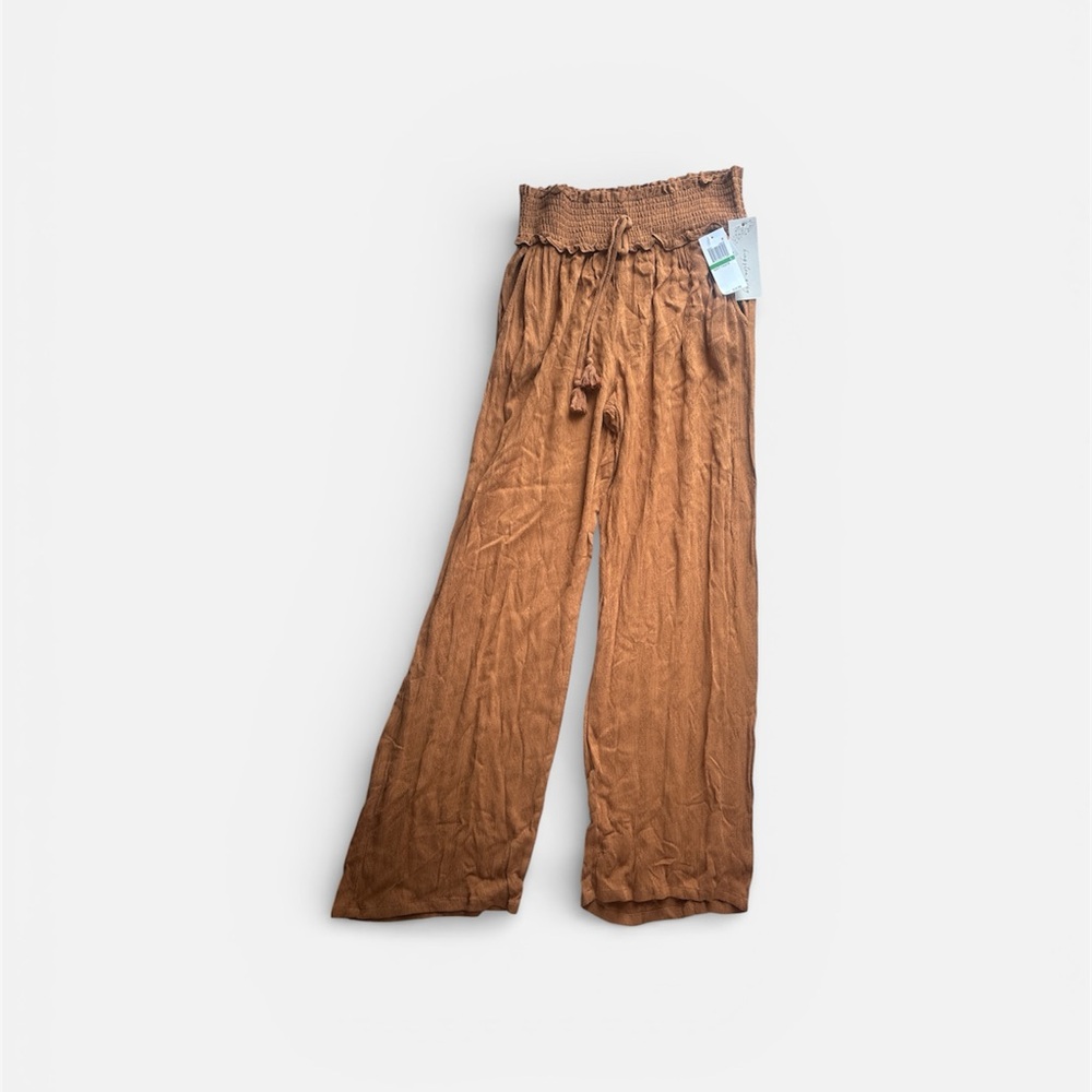Kingston Brown Wide-Leg Pants